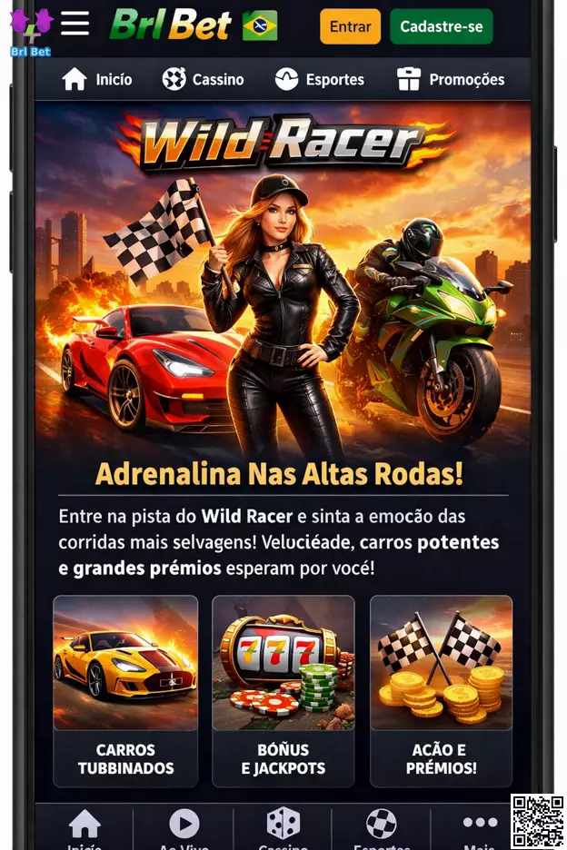 Wild Racer Brl Bet Banner